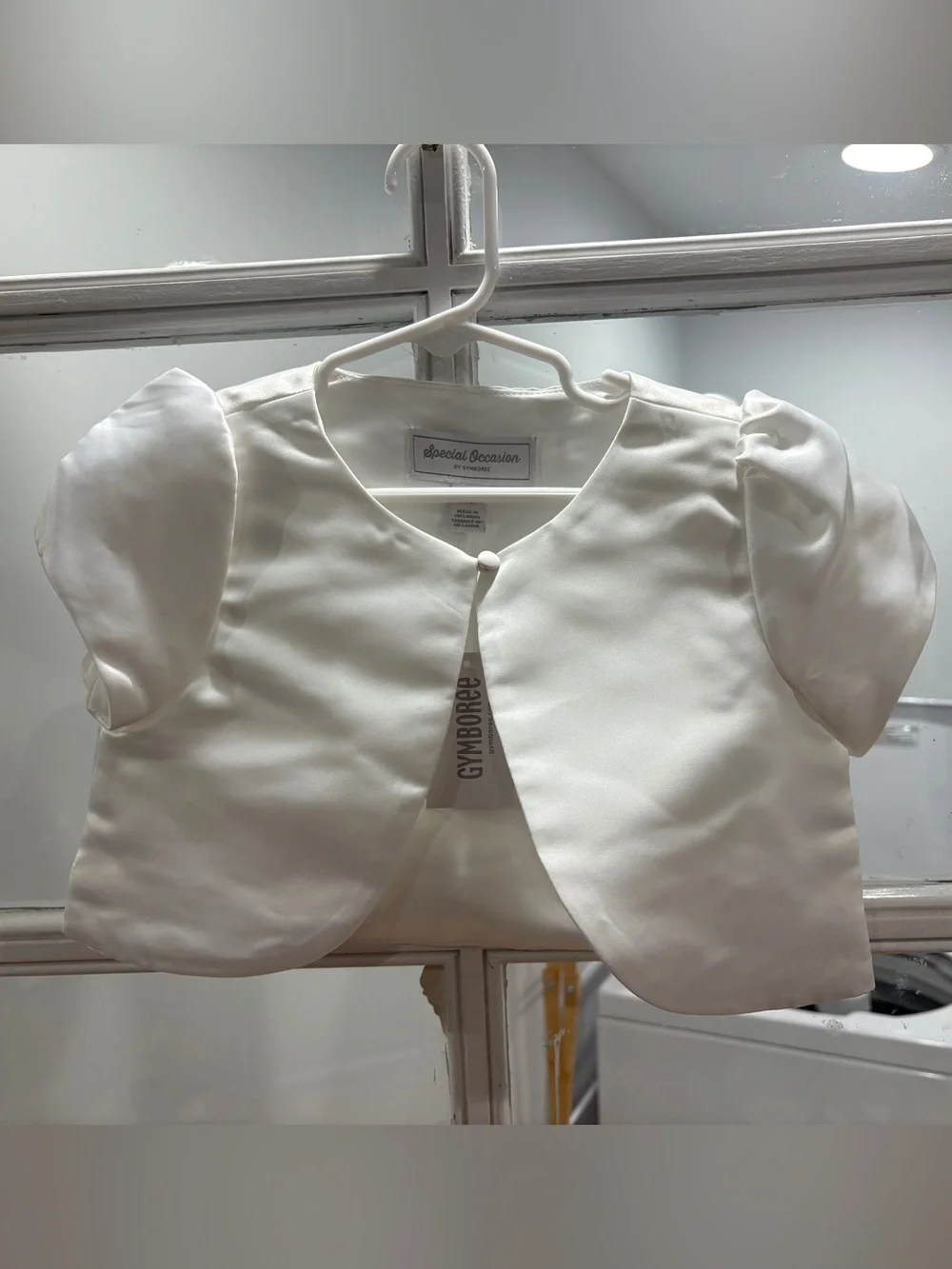 Gymboree White Short Sleeve Bolero Jacket